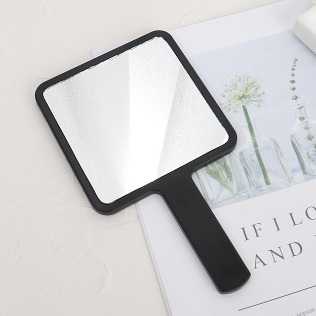 Wholesale Price Mini Makeup Mirror Logo Printing White Black Pink Hand Mirror