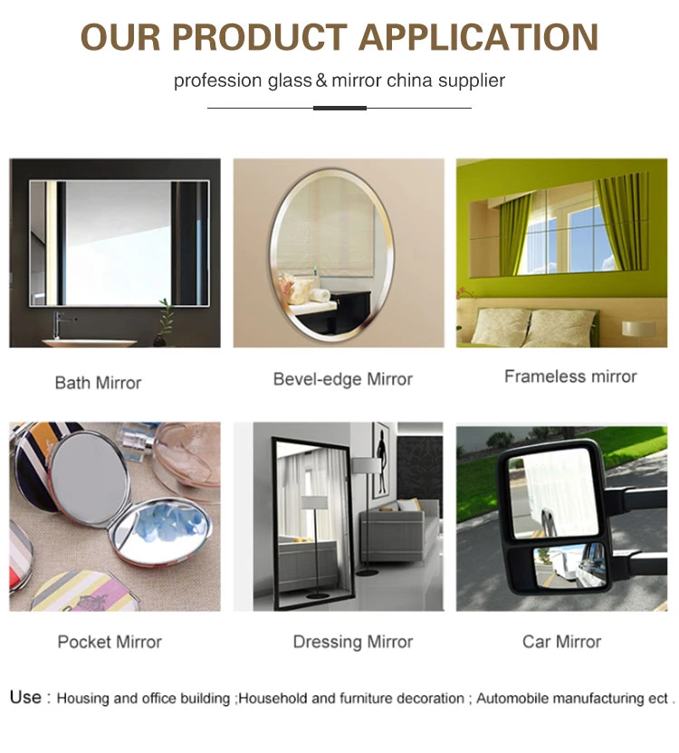 4mm /5mm/6mm Aluminum Mirror Used for Wall Decor Mirror
