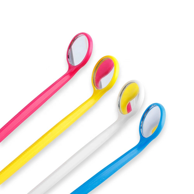 Colored Magnifying Dental Mouth Mirrors Anti Fog Lens