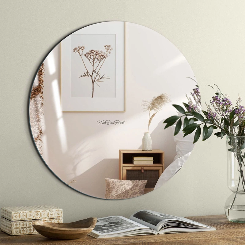 Home Hotel Premium Large Frameless Furniture Decor Wall Round Mirror