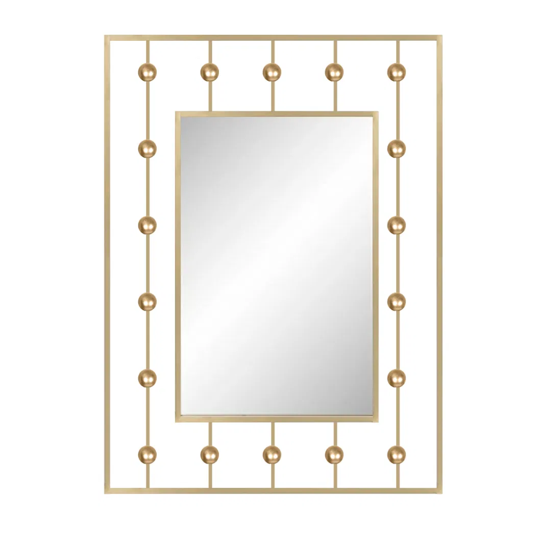 China Products/Suppliers. Home Decor Gold Black Rectangle Round Shape Metal Frame Bathroom Wall Decorative Core Husk Art Mirror