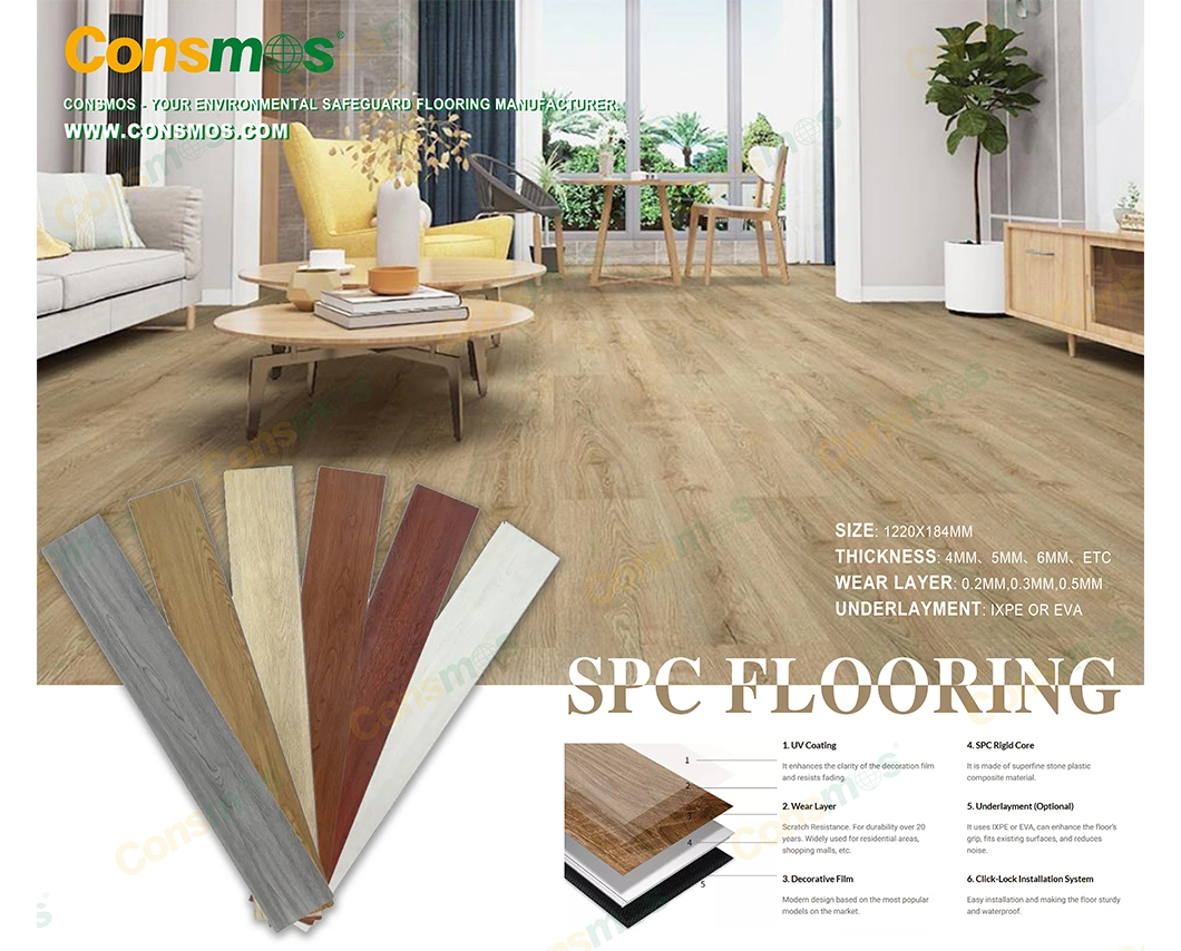 2023 Best Selling Luxury Vinyl Plank Spc Flooring