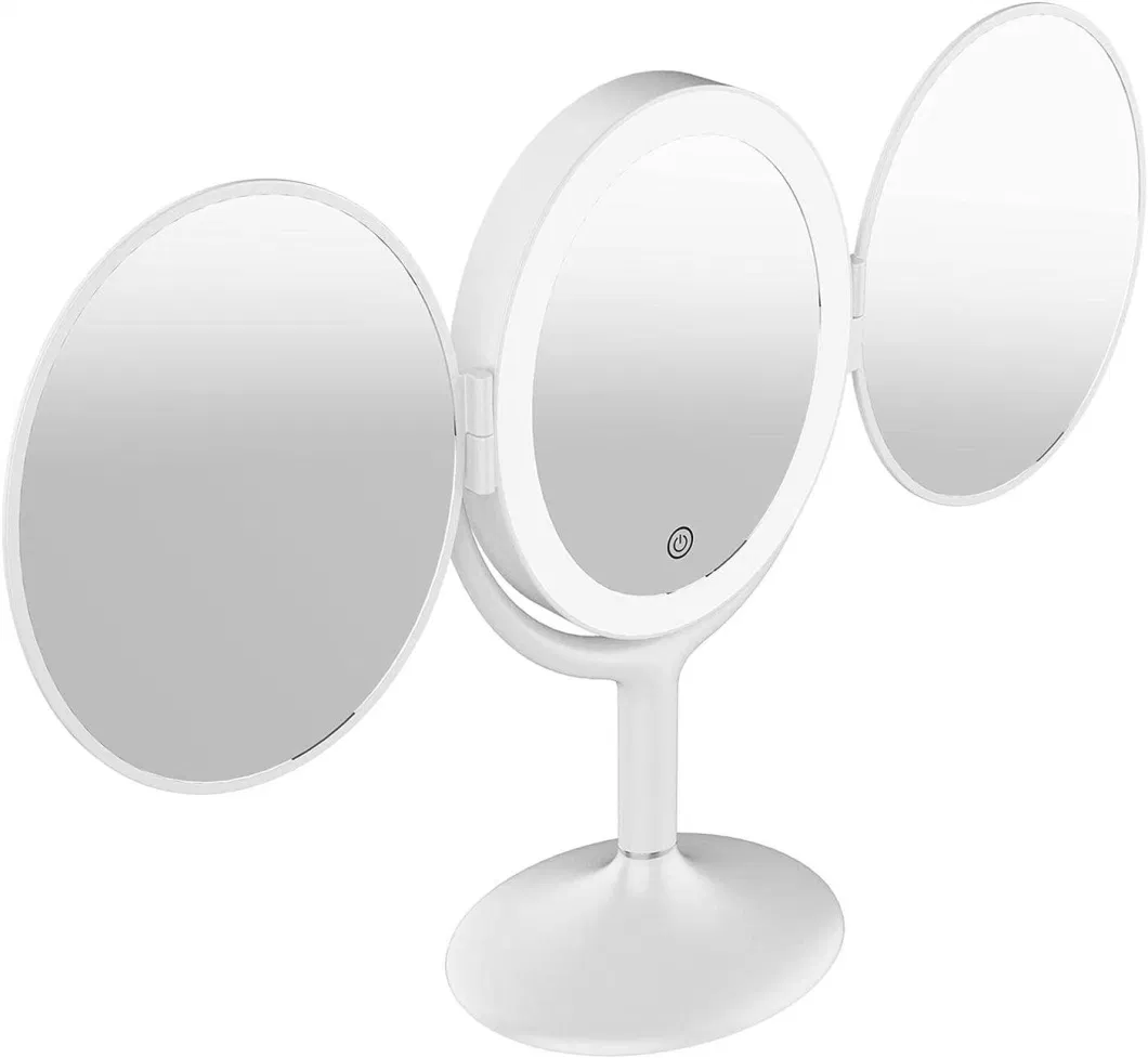 Three Fold Magnifying Mirror LED Cosmetic Mirror