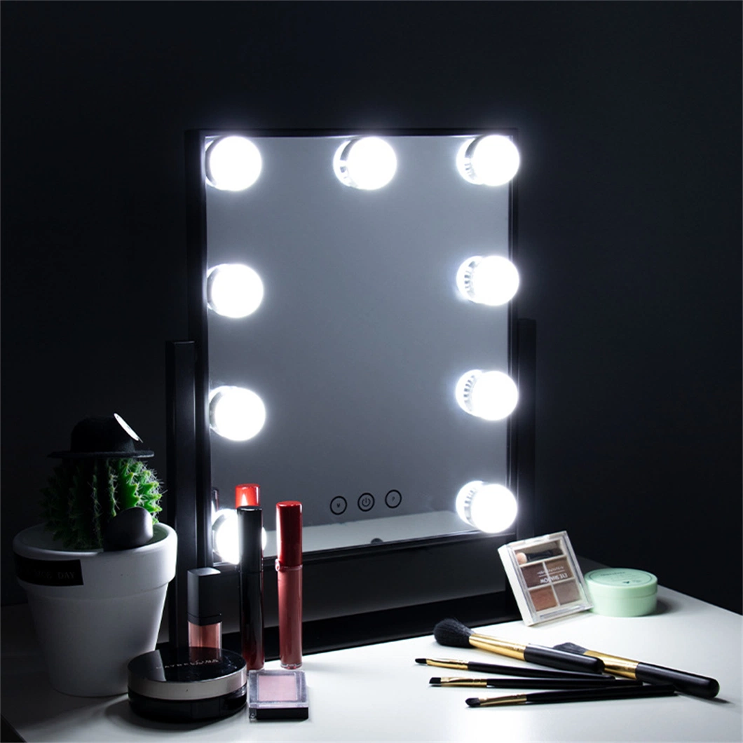 Hollywood Hot Sale Dresser Tabletop Home Decor LED Makeup Mirror with Lights