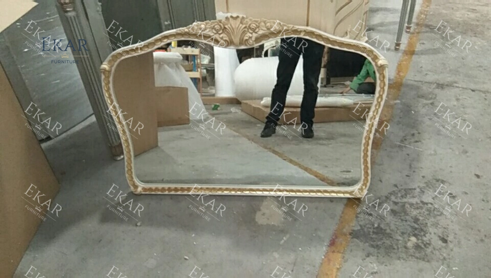 Antique Luxury Glass Dressing Table Dressing Room Mirror Vanity Mirror Set Dressing Table Living Room Decoration Set Mirrors