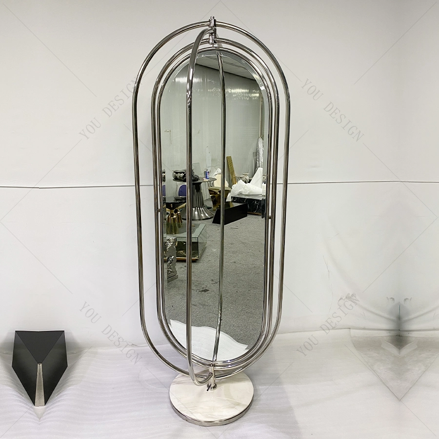 Bathroom Rotating Oval Floor Mirror Hotel Bath Room Modern Mirrors