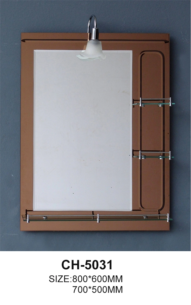 Color Mirror Hotel Bath Room Smart Barber Silver Wall Shelf Bathroom Mirror