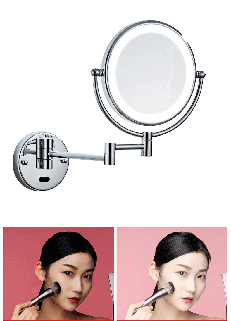 Greenfrom 1X 3X Hotel Mirror Double Sides Bathroom Wall Mounted Magnifying Mirror