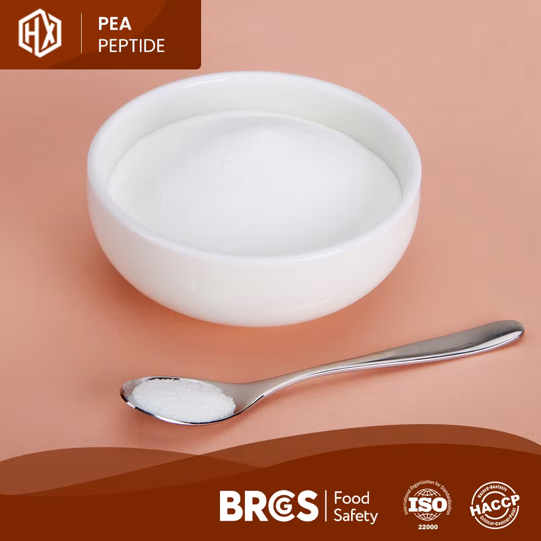 Haoxiang Wholesale Bulk High Purity Pea Peptides in Immune and Anti-Fatigue Customized Clear Hydrolyzed Instant Textured Isolate Peabean Peptides Protein Powder