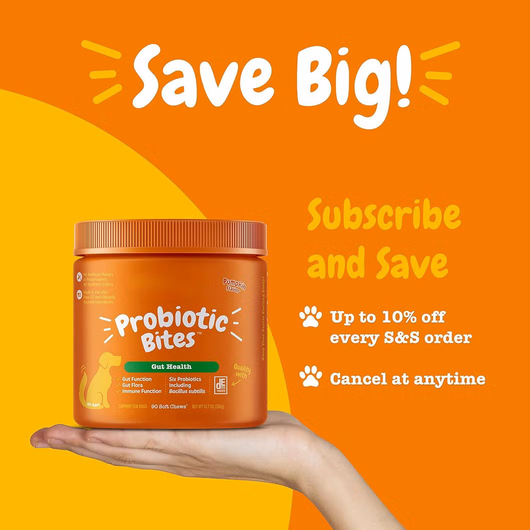 Pet Probiotic Supplement for Dogs&rsquor; Digestive Health, Supports Gut Flora and Immunity