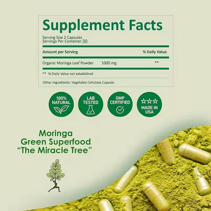 OEM Wholesale Price Bulk Pure Organic Superfood Green Powder Organic Moringa Leaf Blend Powder Moringa Leaf Powder