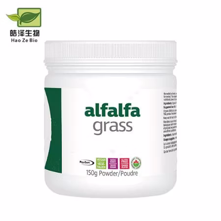 Customize Pure Alfalfa Powder 250g Small Packing Alfalfa Grass Powder Private Label Organic Alfalfa Powder