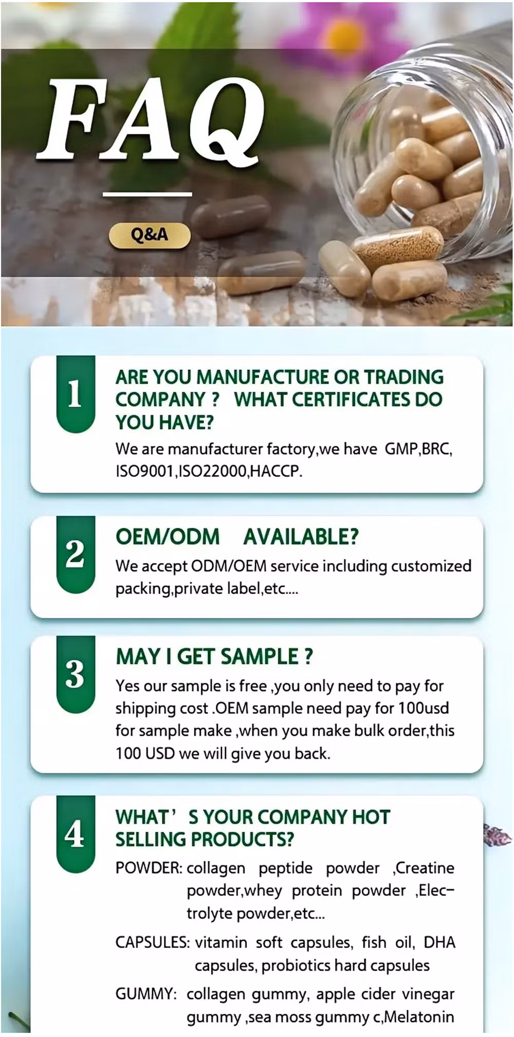 OEM Prebiotic Fiber Gummies for Adults&prime; Digestive Health Support