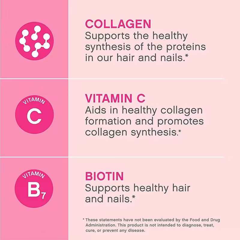 OEM Custom Private Label Dietary Supplement Beauty Products Skin Whitening Pills Super Collagen with Vitamin C Biotin Skin Hair Nails Collagen Capsules