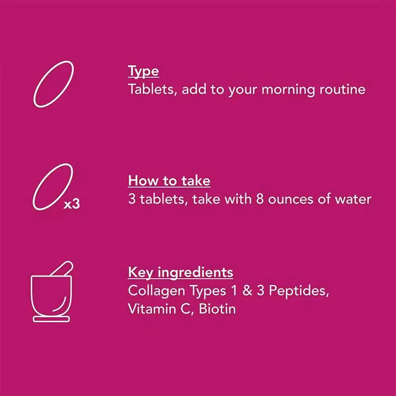 OEM Custom Private Label Dietary Supplement Beauty Products Skin Whitening Pills Super Collagen with Vitamin C Biotin Skin Hair Nails Collagen Capsules