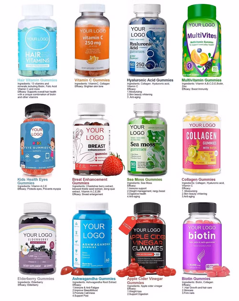 Natural Hydrolyzed Collagen Peptide Supplement Capsules for Beauty and Joint Health
