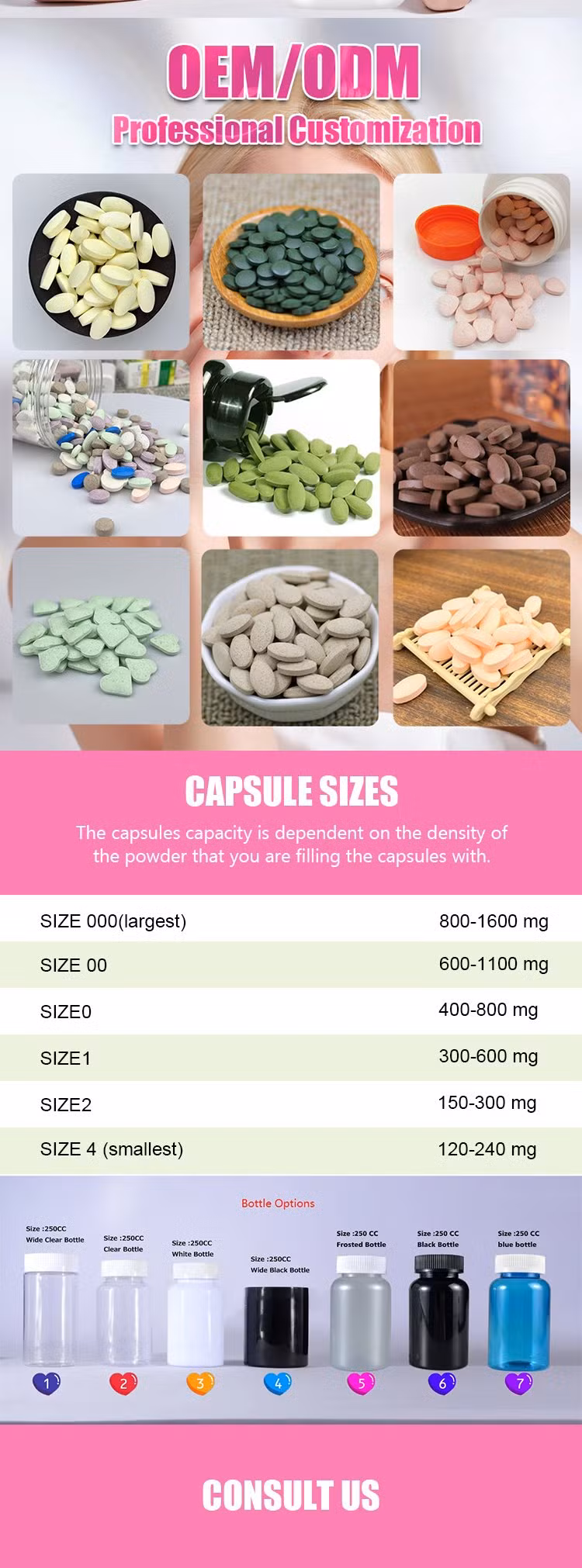 Private Label Healthcare Supplements Skin Whitening Anti Aging Frozen Collagen Capsules