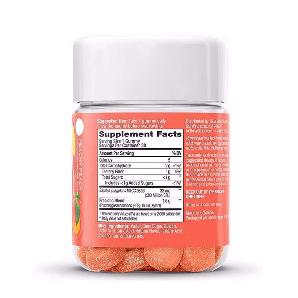 Digestive Support and Gut Health Probiotic Prebiotic Gummy Organic Fiber Probiotic Gummies