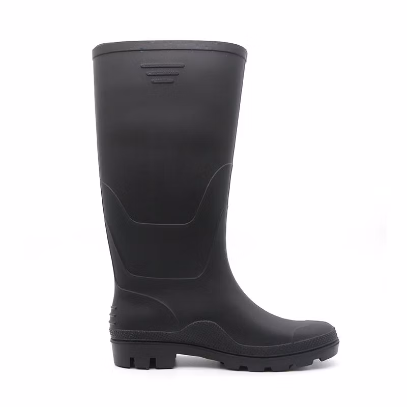CE Verified Oil Slip Resistant Waterproof Light Weight Garden PVC Rain Boots for Men