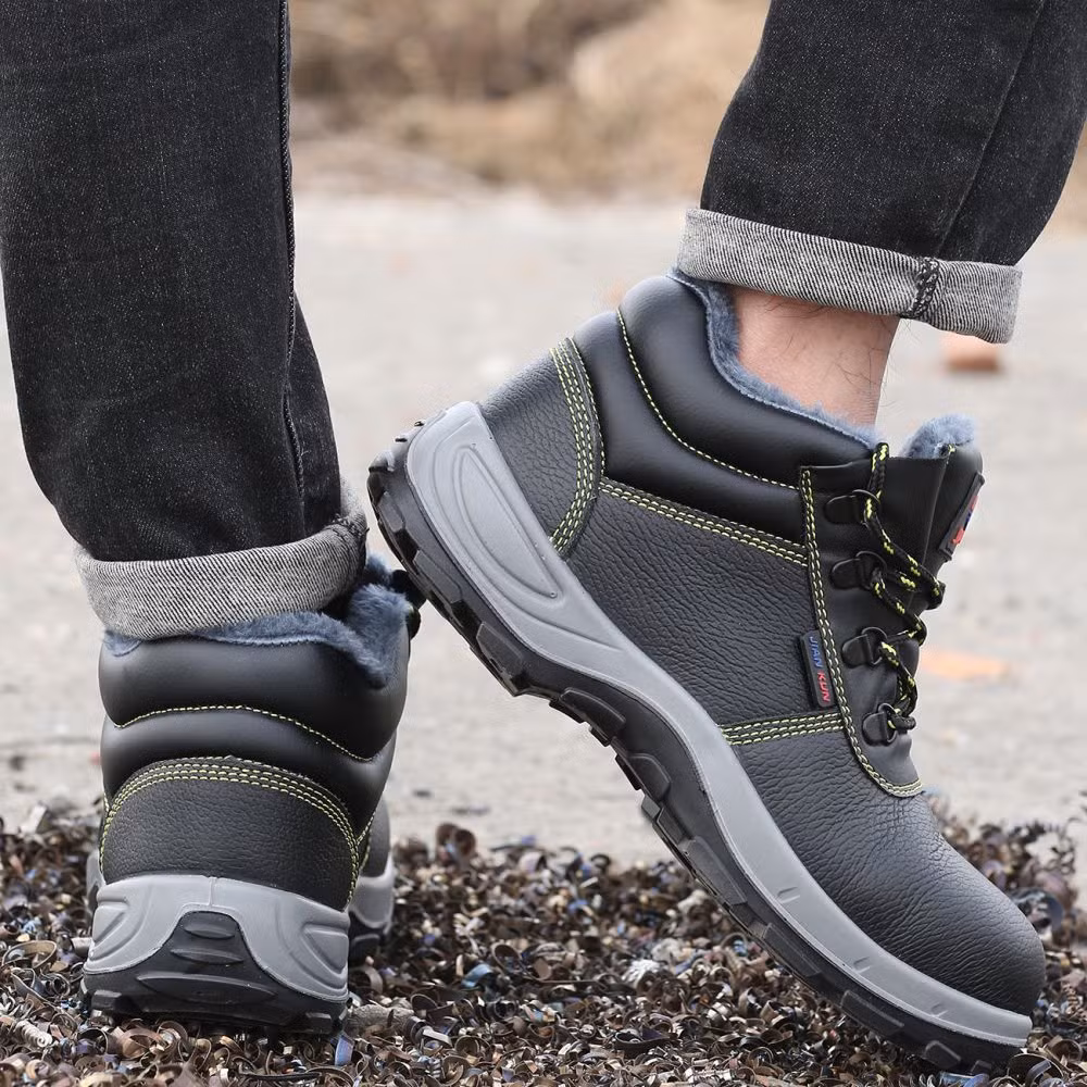 Safety Boot Shoes with Warm Cotton Lining for Clod Winter Outdoor Working