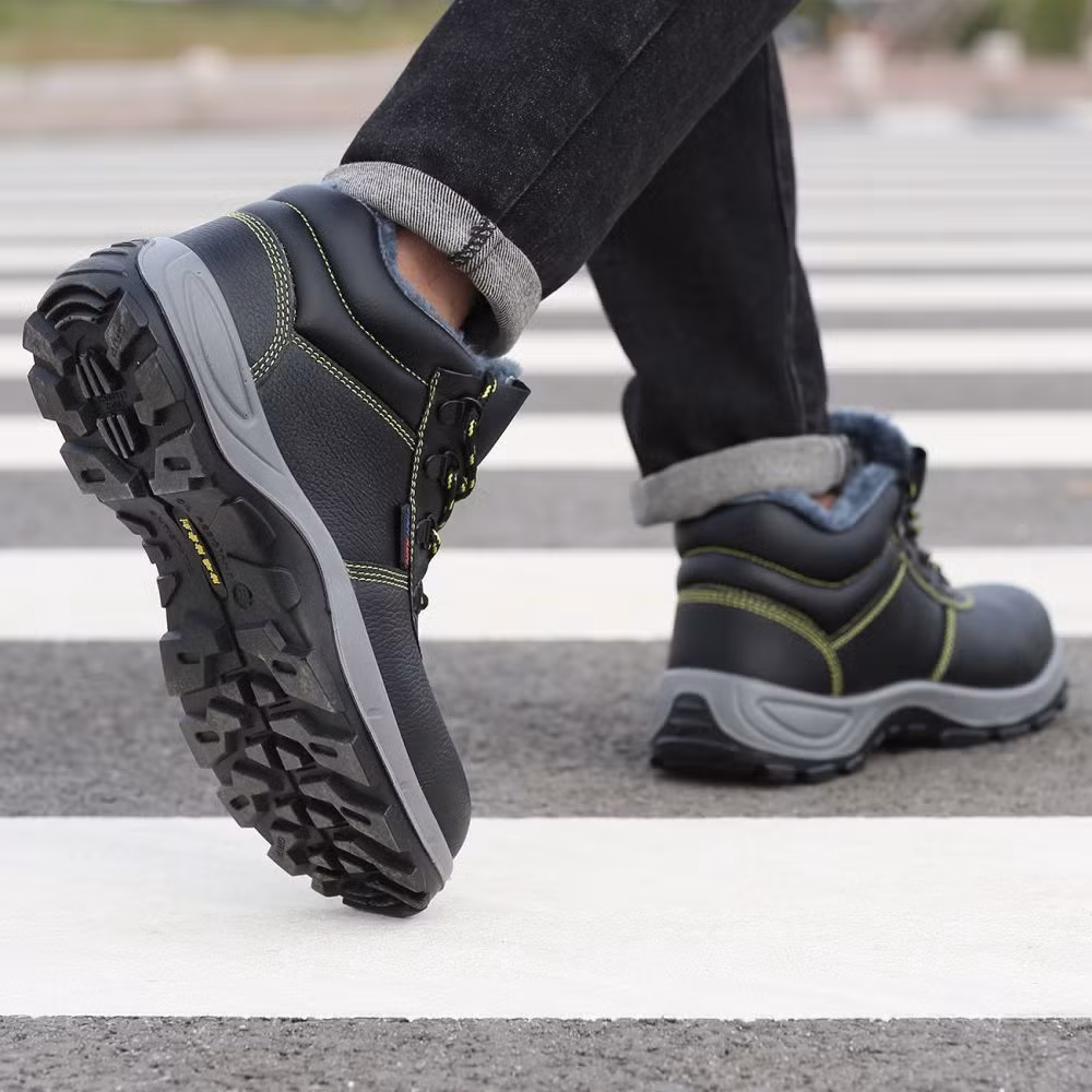 Safety Boot Shoes with Warm Cotton Lining for Clod Winter Outdoor Working