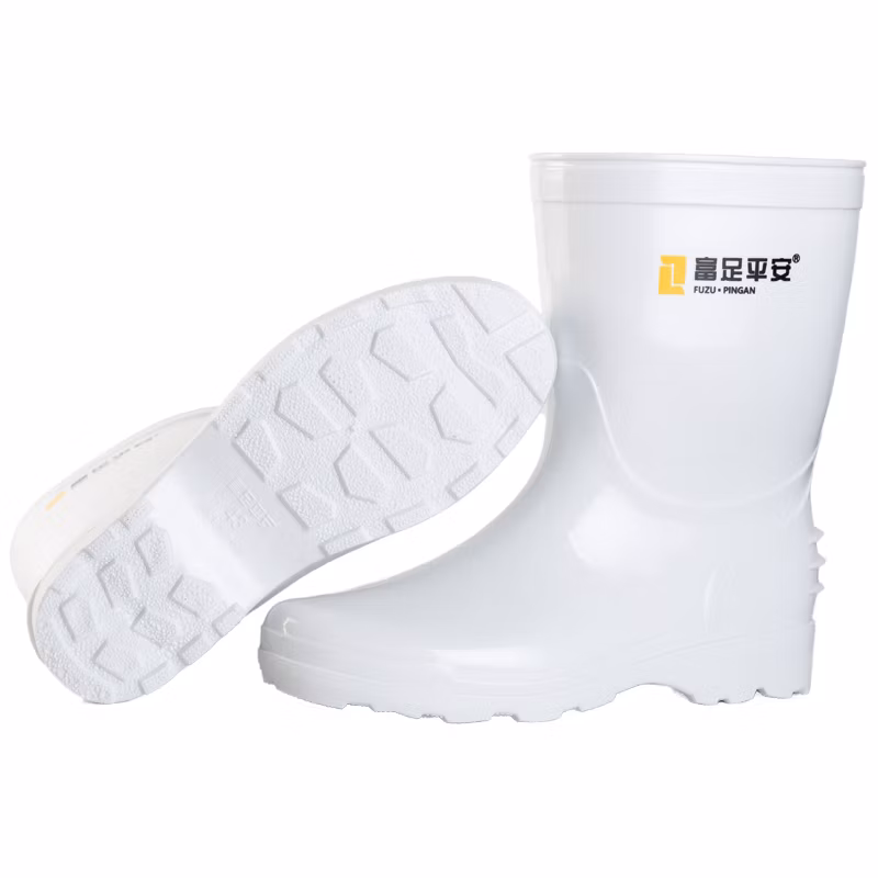 Anti Slip Safety Work Shoes PVC Waterproof Boys Outside Walking Rain Boots