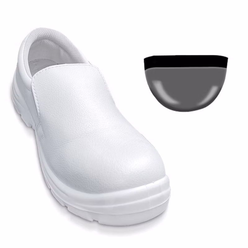 Industrial Steel Toe Cleanroom PU White ESD Safety Shoes for Semi-Conductor Electronics Factory