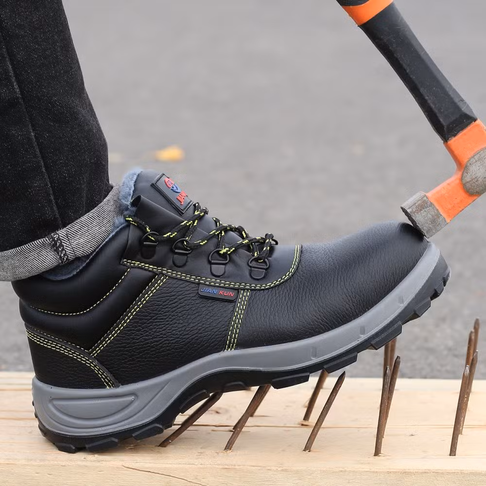 Safety Boot Shoes with Warm Cotton Lining for Clod Winter Outdoor Working