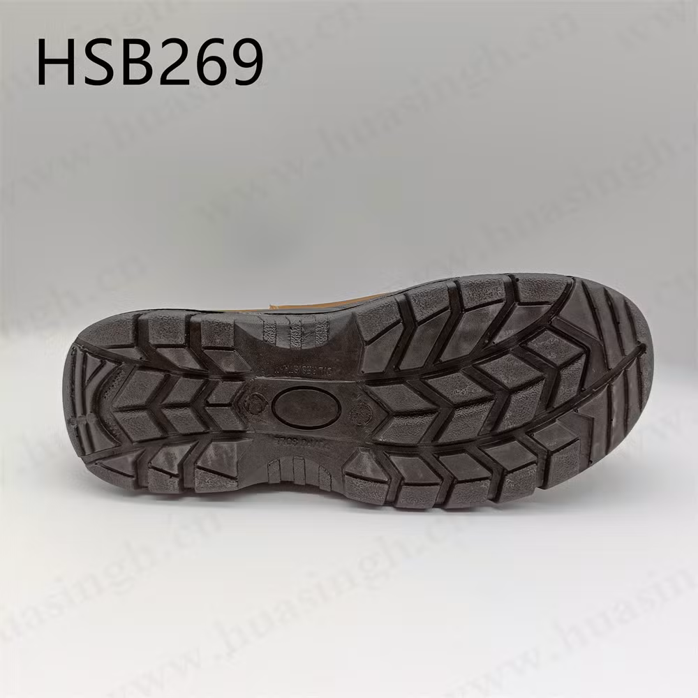 Gww, Oil Proof Waterproof Top Level Nubuck Leather Security Shoe with Side Stretch Fabric Anti-Puncture PU/PU Injection Outsole S3 Safety Shoe HSB269