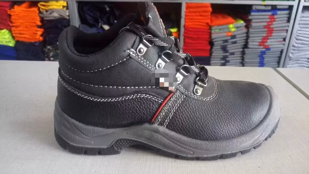 Cow Split Leather PU Injection Man Safety Shoe (work Shoe)