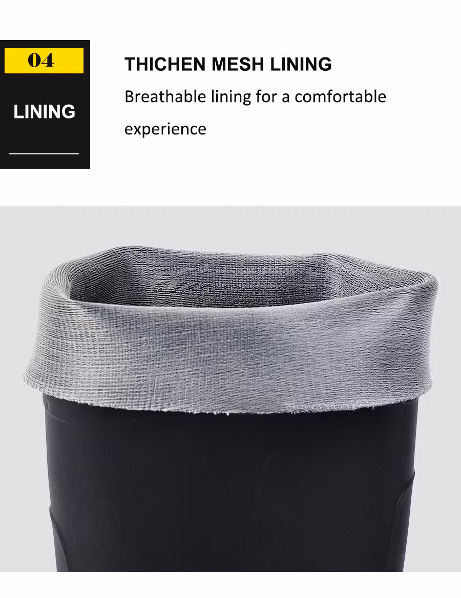 Acid Resistant Industrial Steel Toe Safety Outdoor New Style Unisex Rain Boots