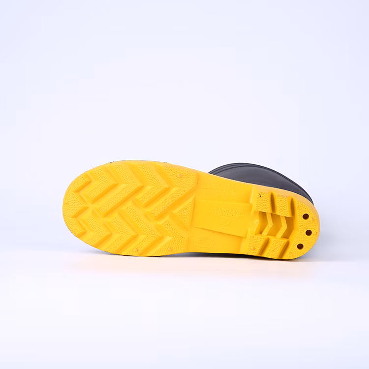 CE Verified Waterproof Steel Toe Steel MID Plate PVC Safety Rain Boots