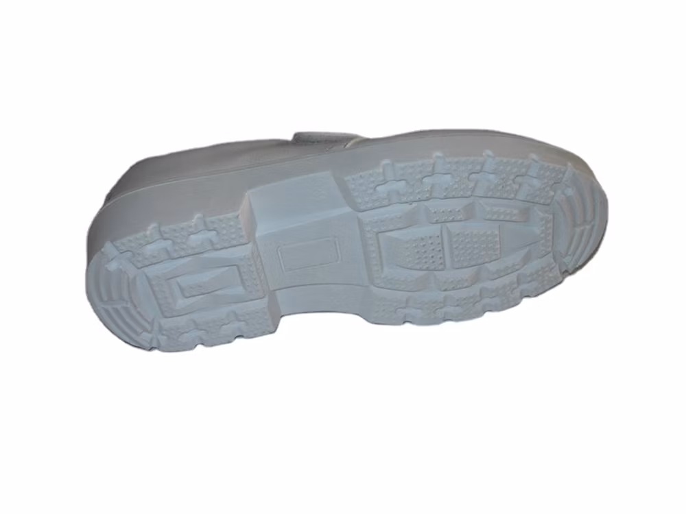 Lxg, Lab Anti-Static Acid Resistant PU Sole Work Shoe with Air Hole Steel Toe Insert White Safety Shoe Popular in Qatar Hsw017