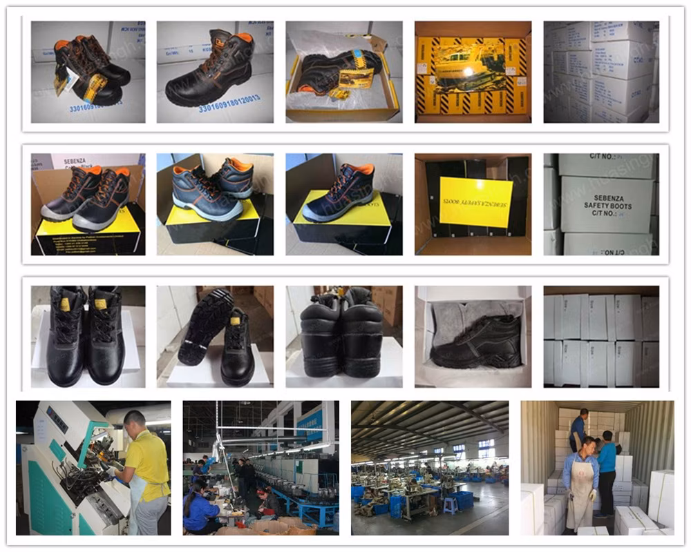 Gww, Long Tube Oil Resistant Nubuck Leather Safety Boot for Mining Lumberjack Anti-Puncture Rubber Outsole Work Boot HSB216