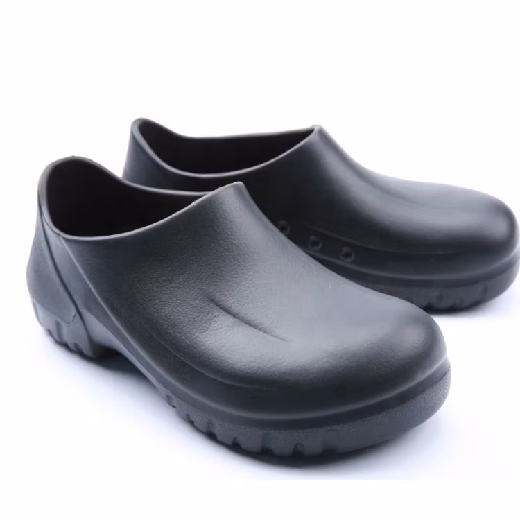 Wholesale Waterproof Oil Resistance Non-Slip Unisex Cook Kitchen Work Safety EVA Chef Shoes