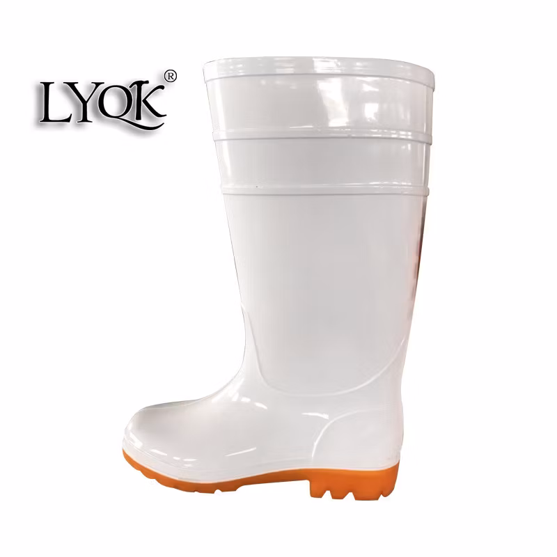 807 Double Steel Toe Midsole Waterproof Rubber PVC Working Protective Rain Boots