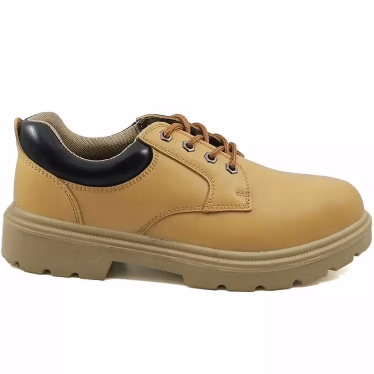 Oil Resistant Anti Slip Split Nubuck Leather Steel Toe Puncture Proof Labour Protection Construction Safety Shoes with Steel Toe for Men