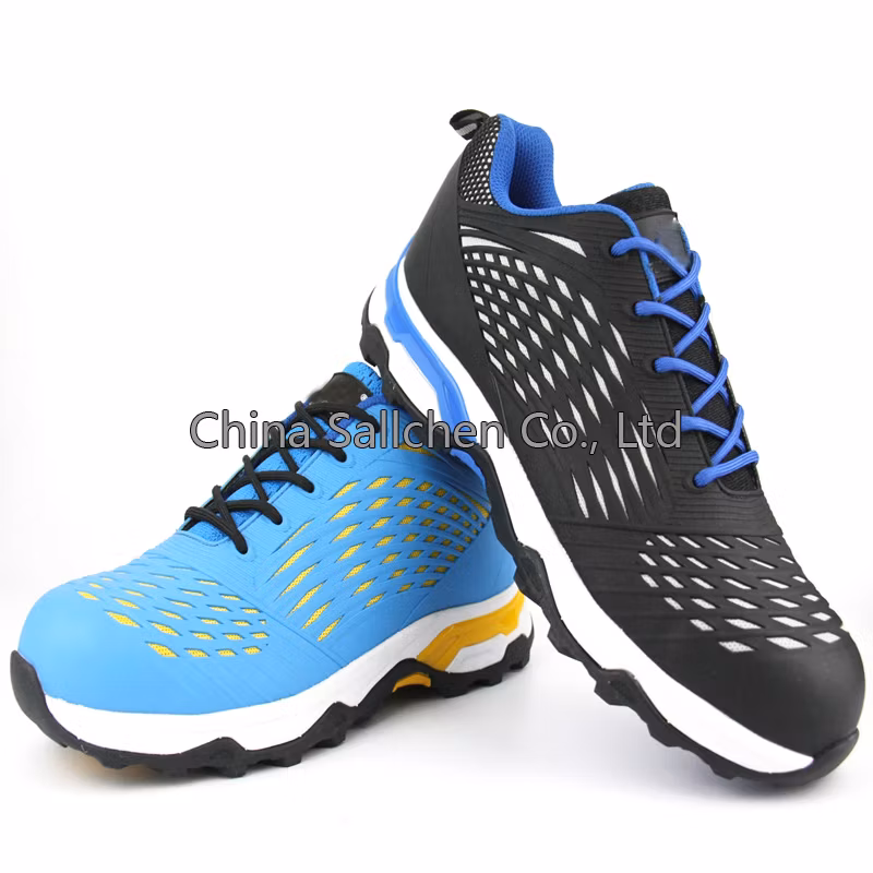 Slip Resistant Industrial Breathable Steel Toe Cap Sport Safety Working Shoes