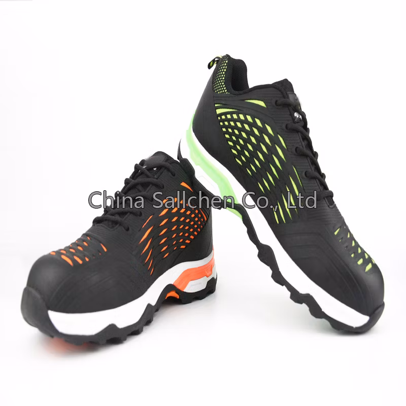 Slip Resistant Industrial Breathable Steel Toe Cap Sport Safety Working Shoes