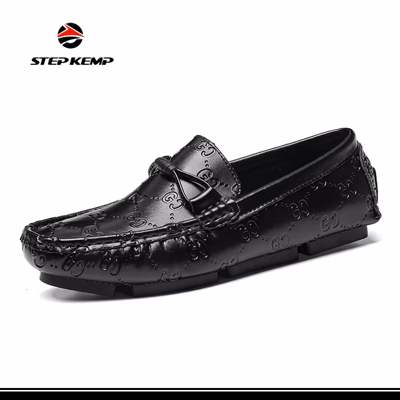 Men&prime;s Spring and Summer Casual Leather Shoes Driving Loafers Ex-23L1027