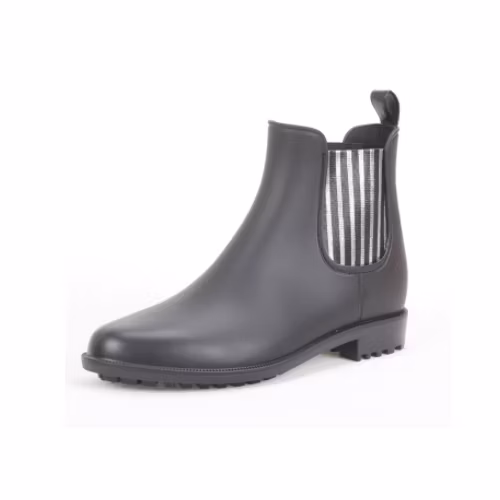 PVC Ankle Rain Boots with Beautiful Elastic Cord for Women