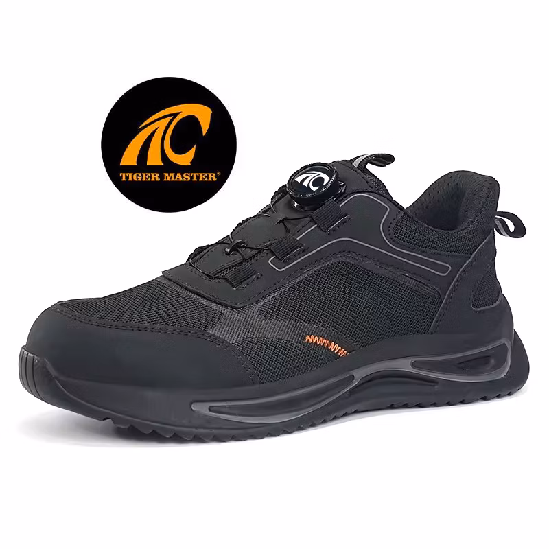 Twist Lock System Anti Slip Steel Toe Anti Puncture Fashionable Safety Shoes Men