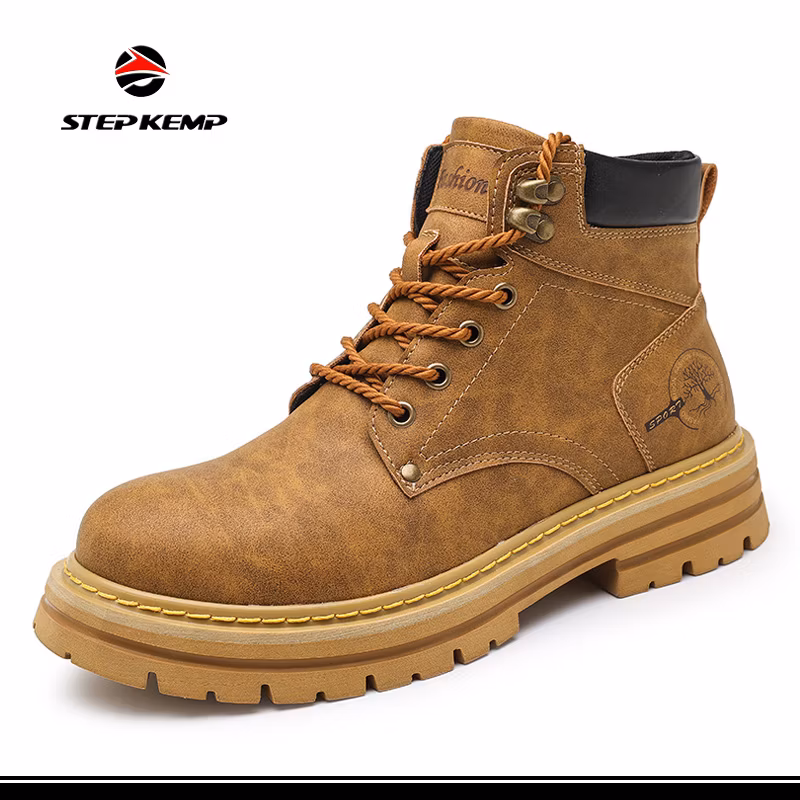 Mens Womens Premium Leather Cap Toe Casual Dress Boots Ex-23h8253