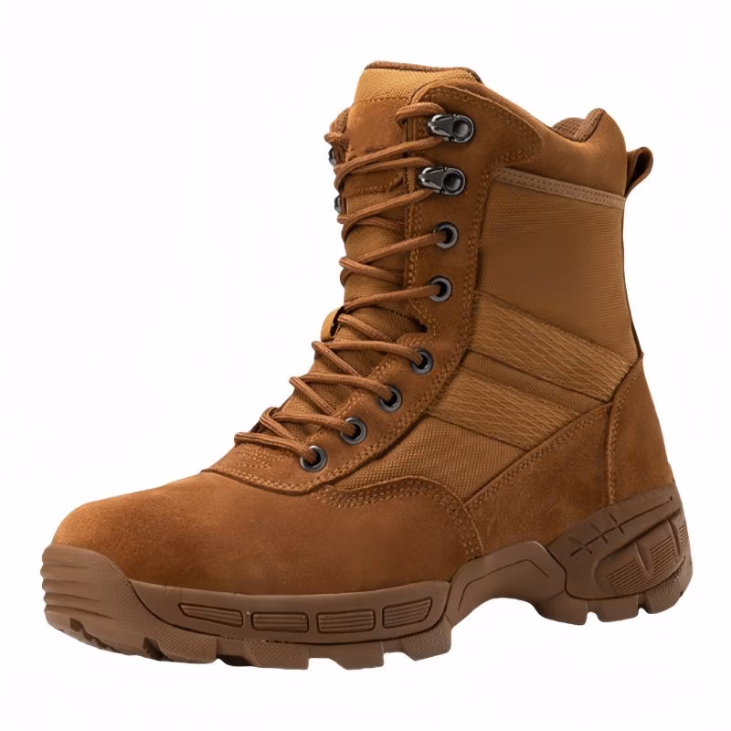Military Army Hiking Leather Rubber Sole Jungle Desert Sports Work Tactical Boot