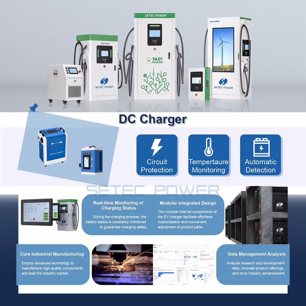 SETEC POWER Self-developed Modules Travel High-Speed 30kW EV Portable DC Electric Car Charger Electric Vehicle Charging Station