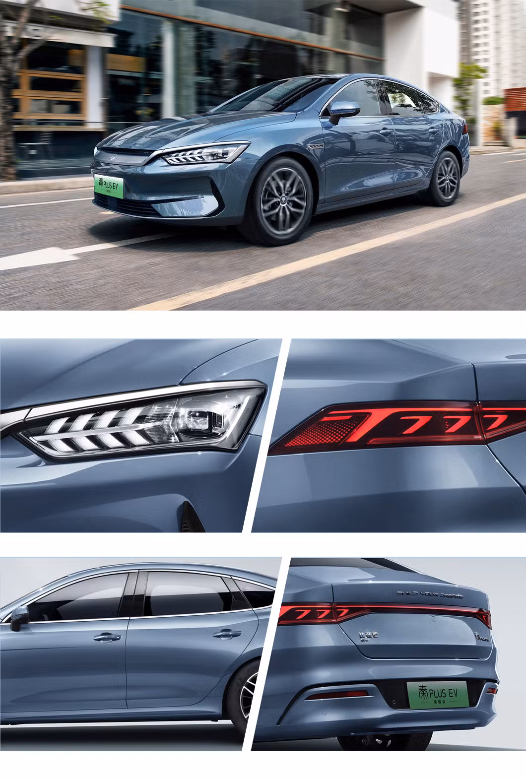 in Stock Khorgos 2024 Byd Qin Plus EV Honor Sedan 510km Leading Edition Pure Electric Car New Energy Vehicle Automobile