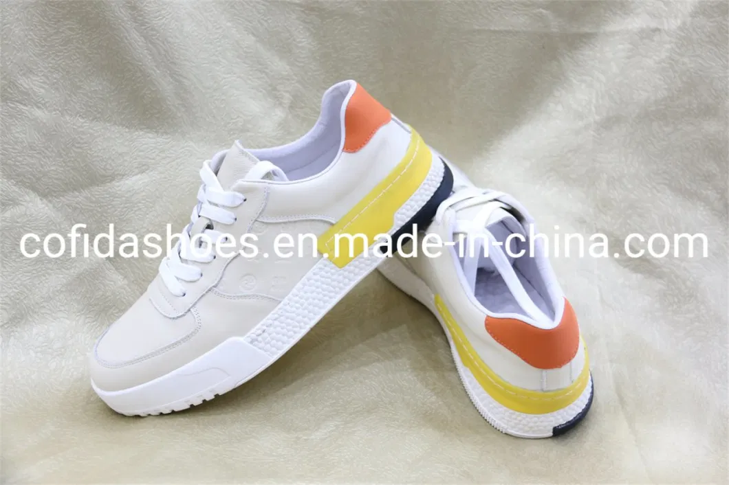 Top Quality Real Leather Fashion Luxury Sneaker Design Unisex Sports Shoes for Boys and Girls