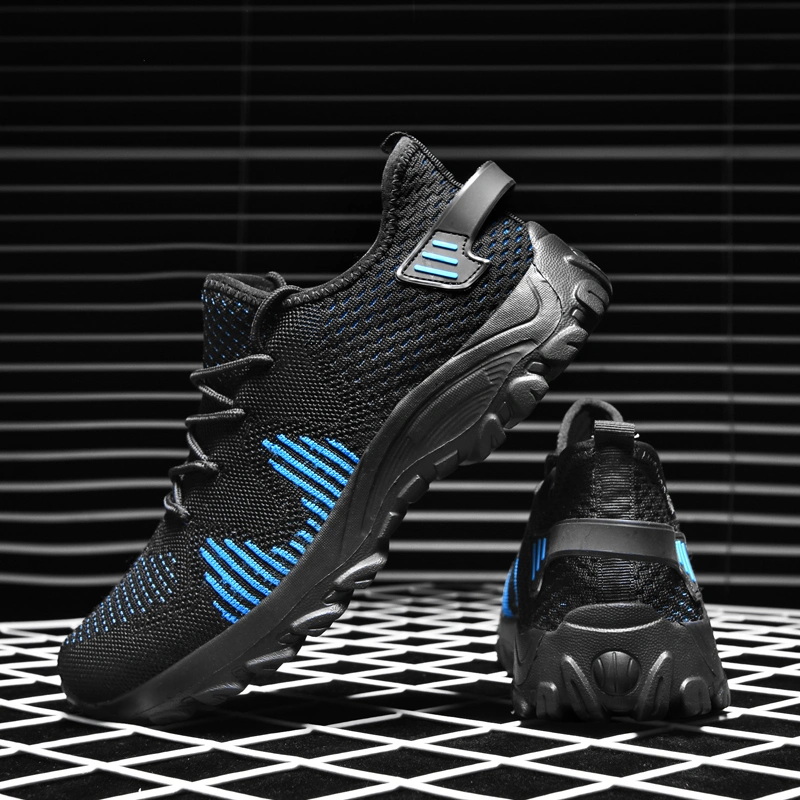 Mens Trendy Sports Shoes Flying Woven Sports Plus Size Fashion Shoes