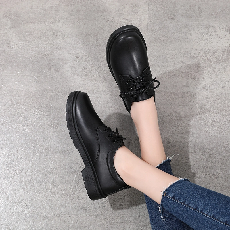 2024 Factory Charming Luxury Fashion Comfort Casual Women Dress Shoes High Quality Lace up Loafers Lady Woman Office Shoe Female Girls Footwear