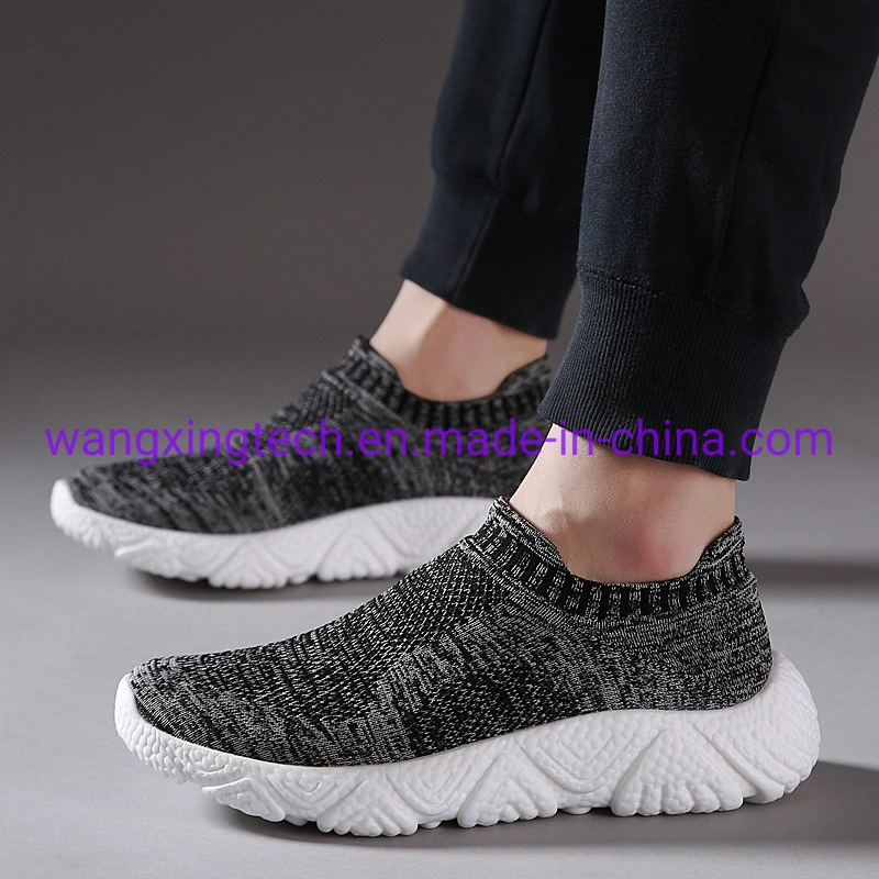 Wholesale OEM Branded Shoes Wool Knitted Sneakers Men&prime;s Casual Fashion Breathable Socks Womens Sports Shoes